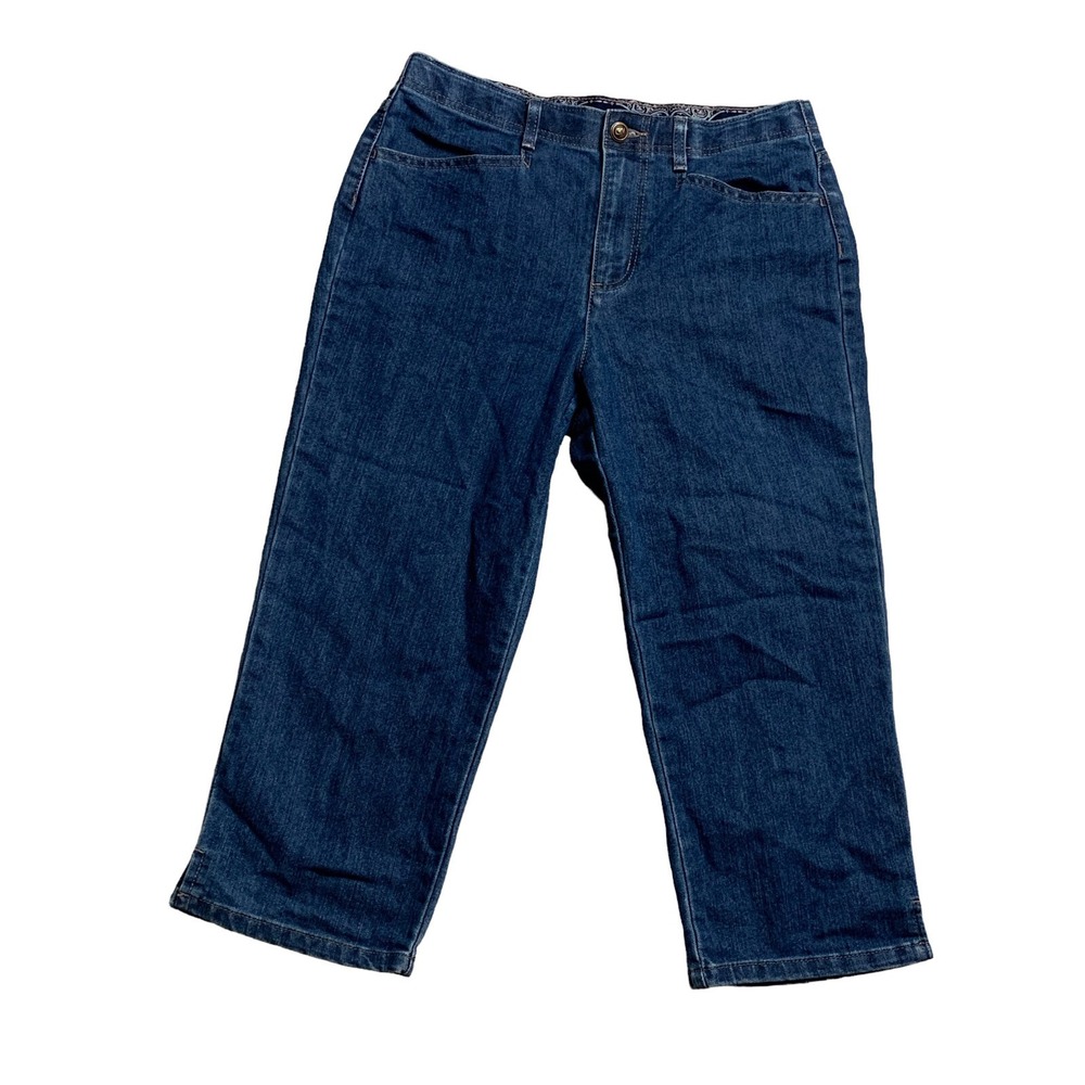 Gloria Vanderbilt Womens Crop Jeans Capri Size 6 Blue‎ EUC 3511